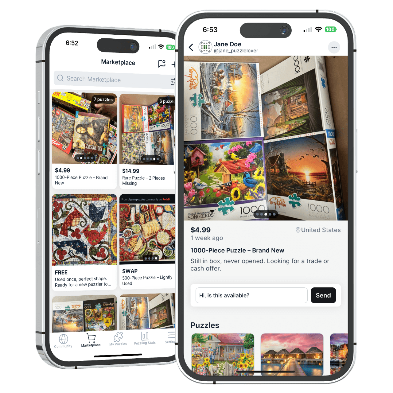 Marketplace for Puzzle Enthusiasts
